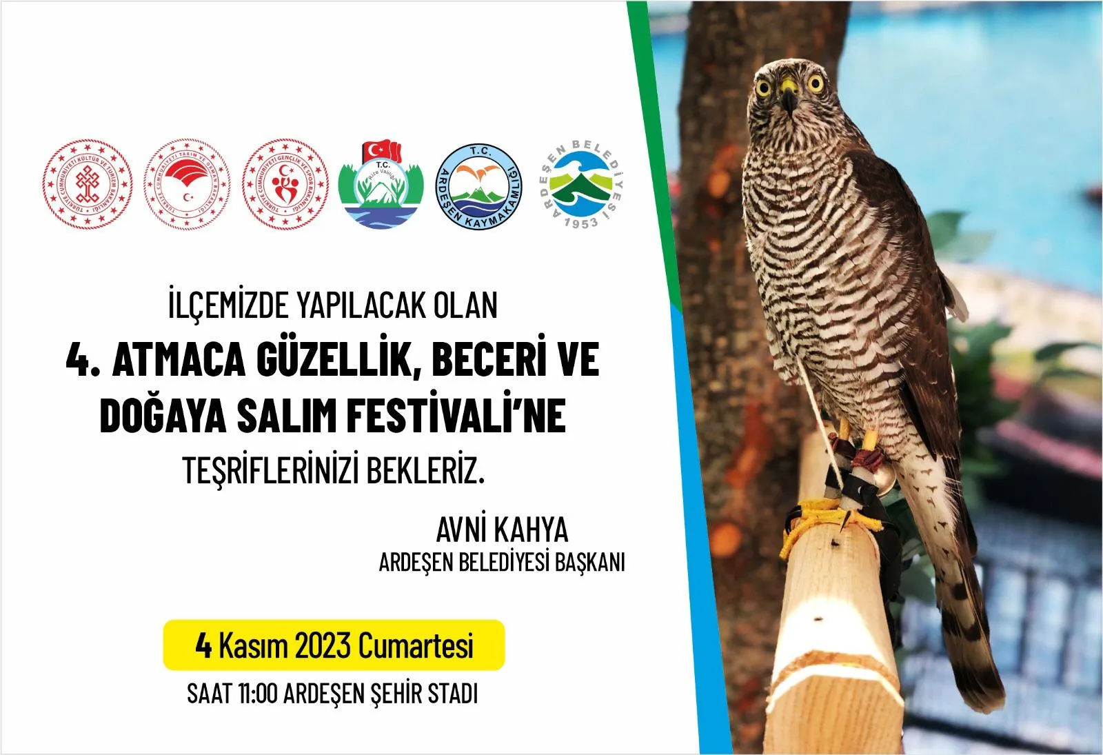 4. Atmaca Güzellik, Beceri ve Doğaya Salım Festivali 