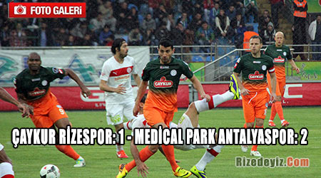 Ç.Rizespor: - Medical Park Antalyaspor