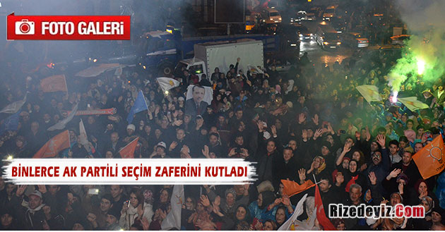 Rize`de Muhteşem Zafer Kutlaması