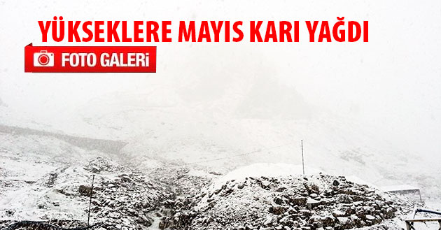 Rize`ye Mayıs Karı Yağdı