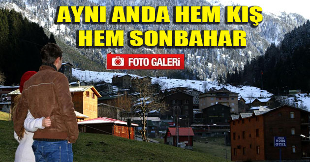 Ayder`de Sonbahar Ve Kış Aynı Anda