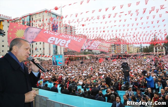 Cumhurbaşkanı Erdoğan Rize`de