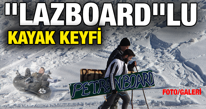 Rize`de Petranboardla Kayak Heyecanı