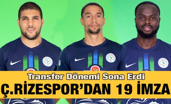 Çaykur Rizespor 2019/2020 Sezonu Transferleri