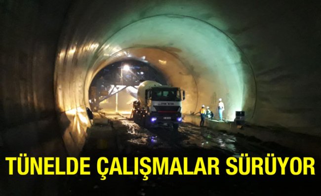 Salarha Tüneli'nde Çalışmalar Devam Ediyor