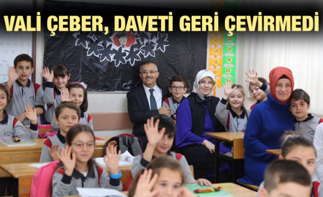 Vali Çeber'de Sürpriz Okul Ziyareti