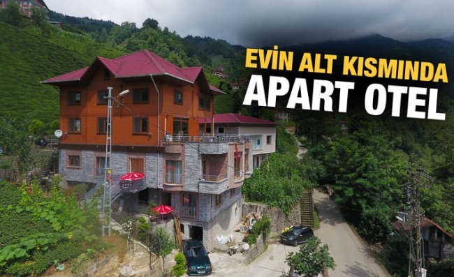 Evinin Altını Apart Turizm Tesisi Yaptı