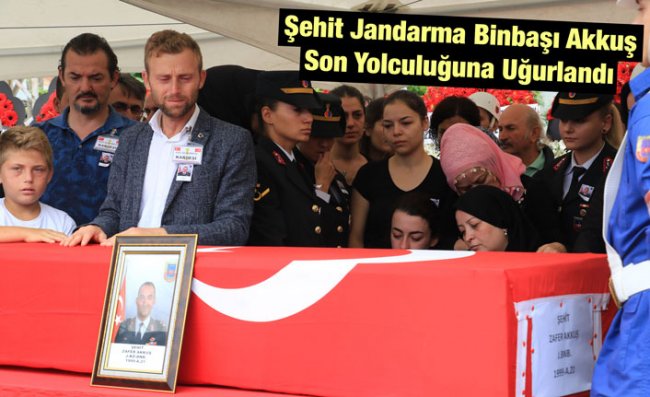 Şehit Binbaşı Akkuş'a Hüzünlü Veda