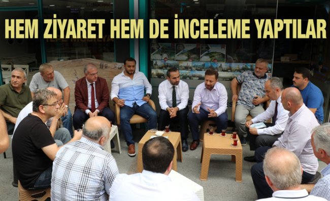 AK Parti Heyeti Rize'de Devam Eden Projeleri İnceledi