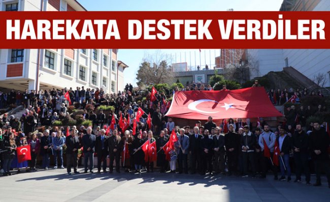 Üniversite Öğrencilerinden Bahar Kalkanı Harekatı'na Destek