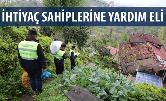 Rize Belediyesi'nin Gıda Yardımları Sürüyor