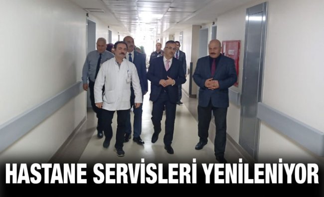 Eğitim ve Araştırma Hastanesinde Servisler Yenileniyor