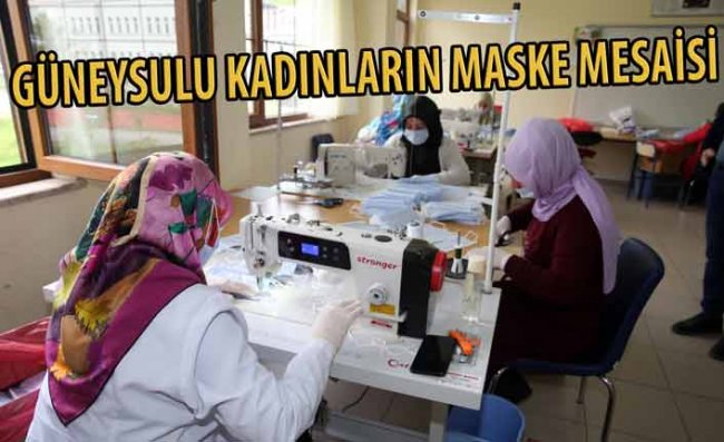 Gönüllü Kadınlar Günde 30 Bin Maske Üretiyor