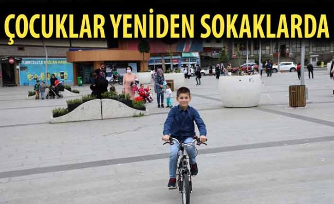 Rize'de Çocuklar Yeniden Sokağın Tadını Çıkardı