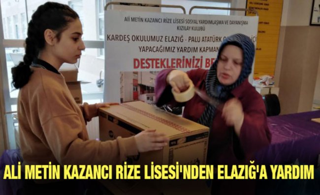 Kardeş Okullarına Kırtasiye Malzemesi Gönderiyorlar