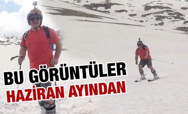 Rize'de Haziran Ayında Kayak Keyfi Yaptı