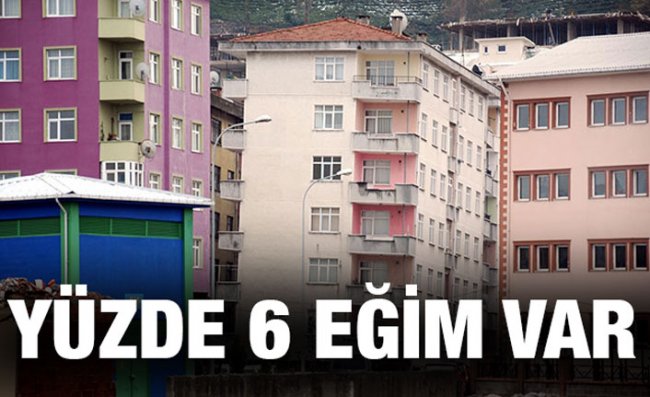 Rize'nin 'Pisa Kuleleri' Korkutuyor