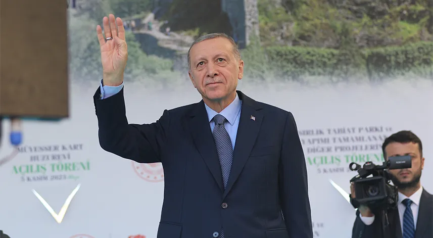 Erdoğan'a memleketi Rize'de yoğun ilgi	