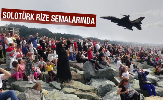 Rize'de Nefes Kesen SoloTürk Gösterisi