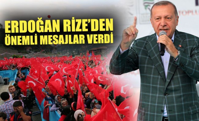 Erdoğan, Güneysu'da Hemşehrileri ile Buluştu