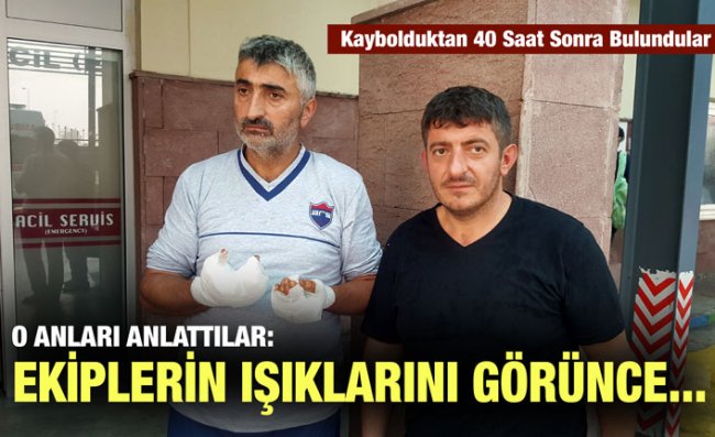 Kaybolan Ekip Geceyi Bu Şekilde Geçirmiş