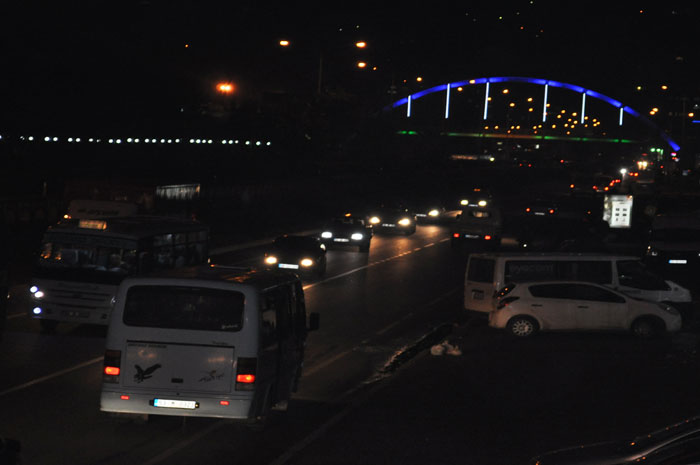 Rize sahil yolu´ndan bir akşam fotoğrafı