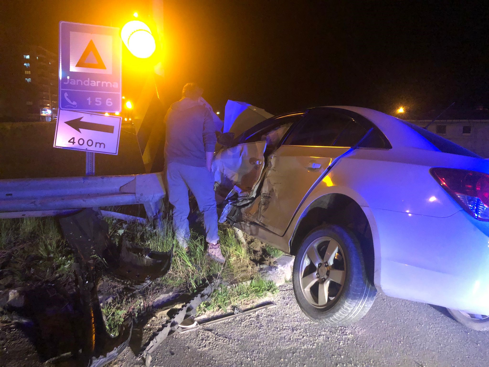 Rize'de trafik kazasında mucizevi kurtuluş