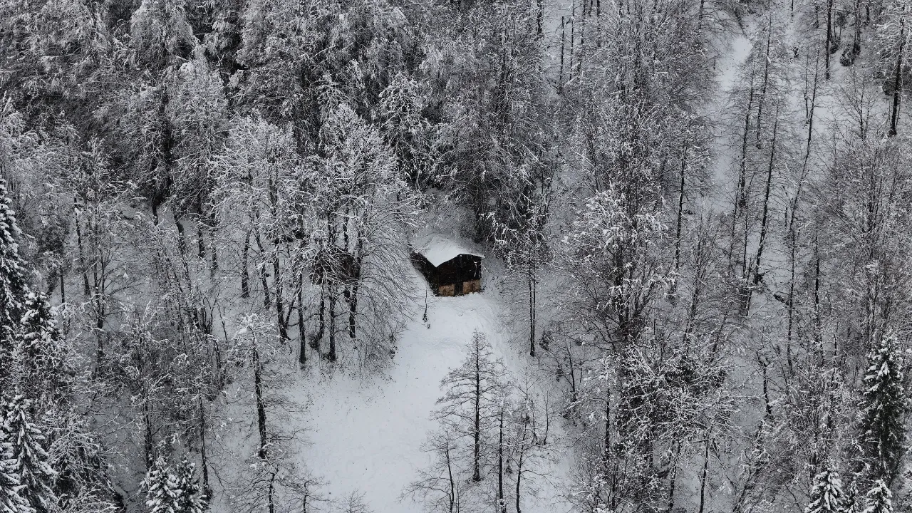 Ayder Yaylası'nda kar kalınlığı 20 santimetreye ulaştı