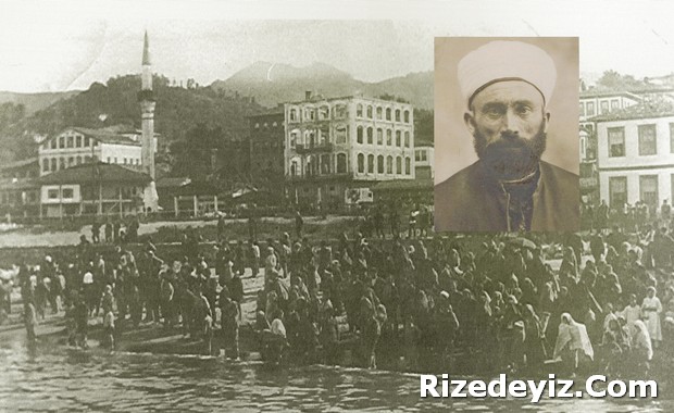 İshak Güven Güvelioğlunun makalesinde söz ettiği Yalı Camii ve Rize İdadisi Umum-ı Diniye Muallimi İlmiyeden Vehbi Efendi (1911).