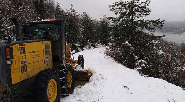 Bartın'da 58 Köy Yolu Kar Nedeniyle Ulaşıma Kapandı