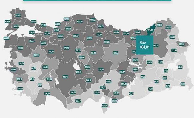 Rize En Çok Vaka Artışının Yaşandığı 5. İl Oldu