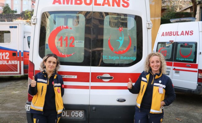 Onlar Rize'nin Kadın Ambulans Şoförleri