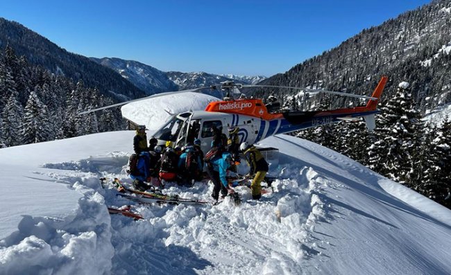 'Heliski' heyecanı sürüyor; ilk kafile, adrenalin dolu anlar yaşadı