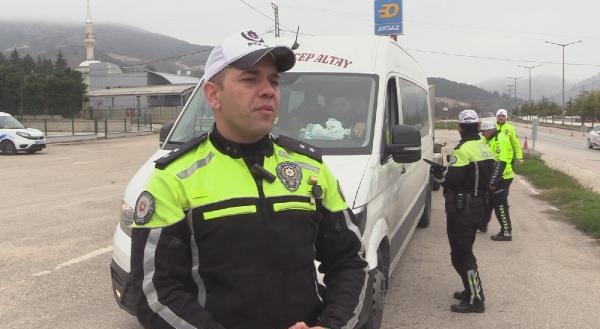 Amasya’da trafik ekiplerinden kış lastiği denetimi