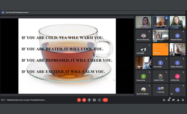 RTEÜ'de Pakistan'da Çay Tarımı Üzeri Seminer Gerçekleştirildi
