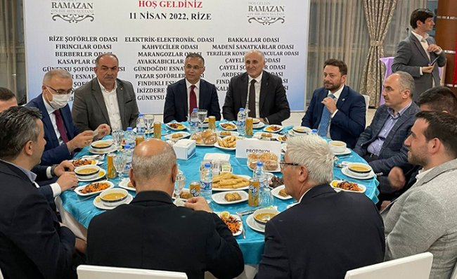 Esnaf Odaları Yöneticileri İftarda Buluştu