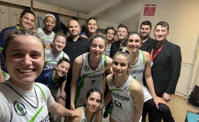 Rize Belediyespor, Seride Öne Geçti: 60-53