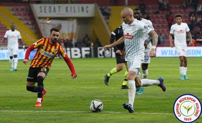 Çaykur Rizespor, Kayserispor Deplasmanından Bir Puanla Dönüyor: 1-1