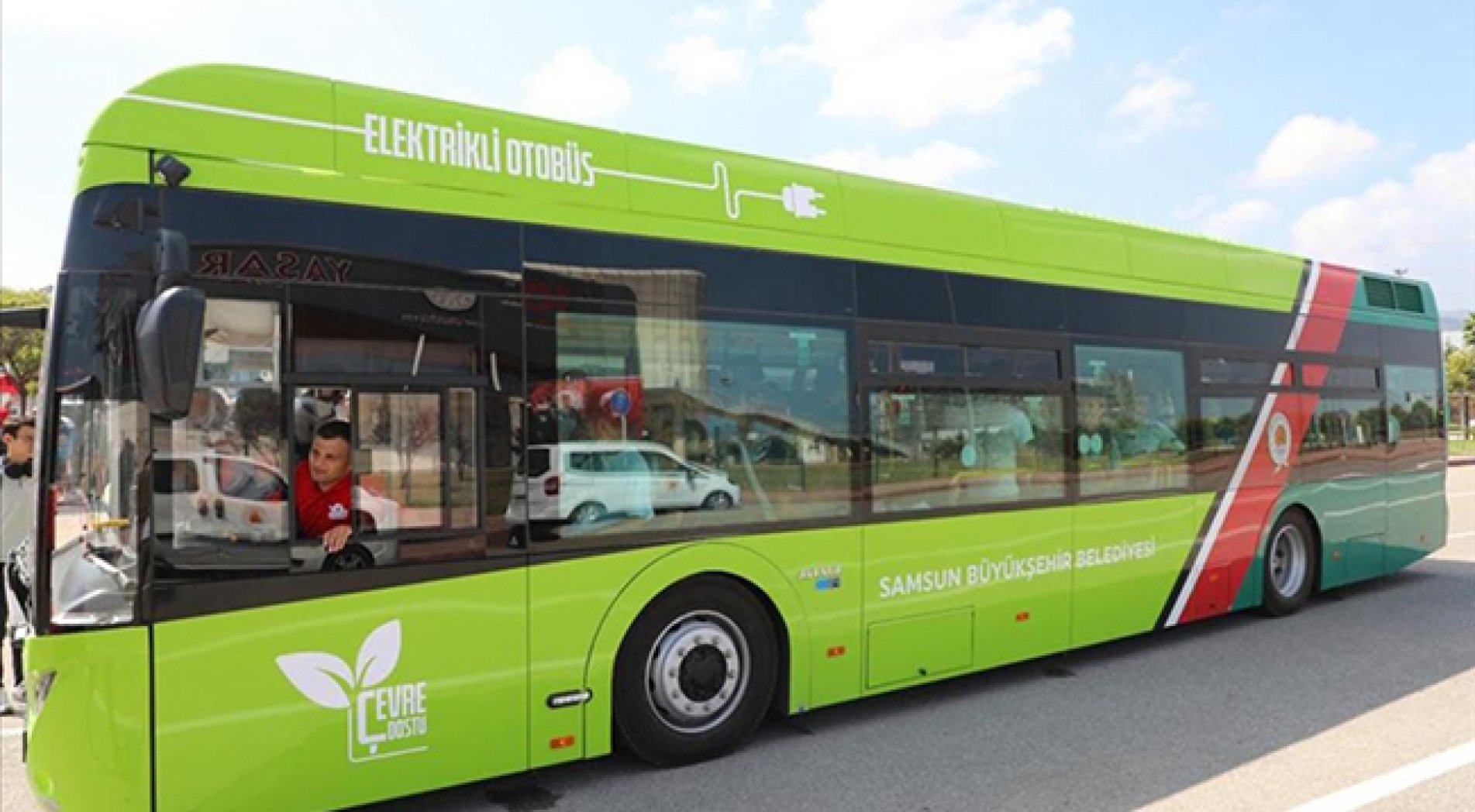 Samsun'da elektrikli otobüsler şehir içi yolcu taşımaya başladı