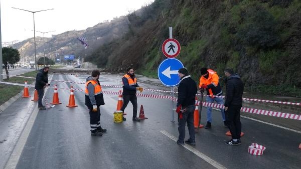 Trabzon'da heyelan