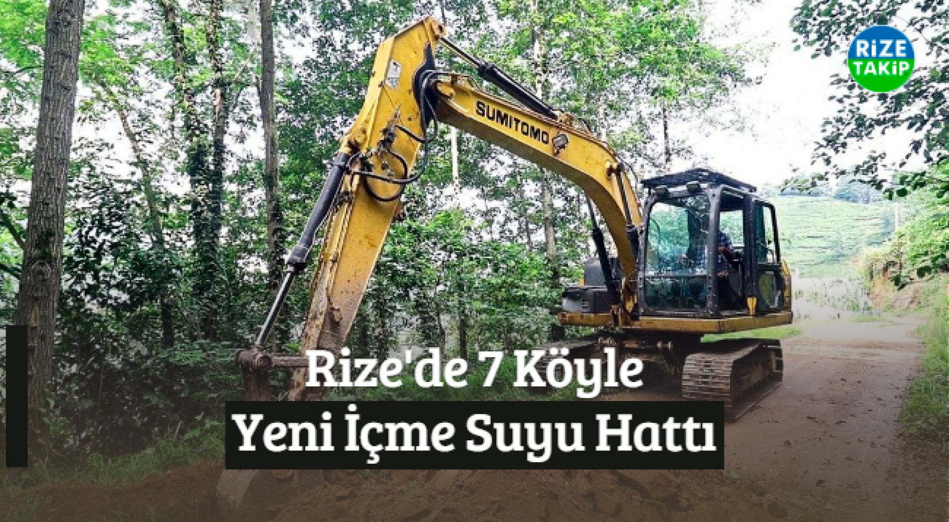 Rize'de 7 Köyle Yeni İçme Suyu Hattı