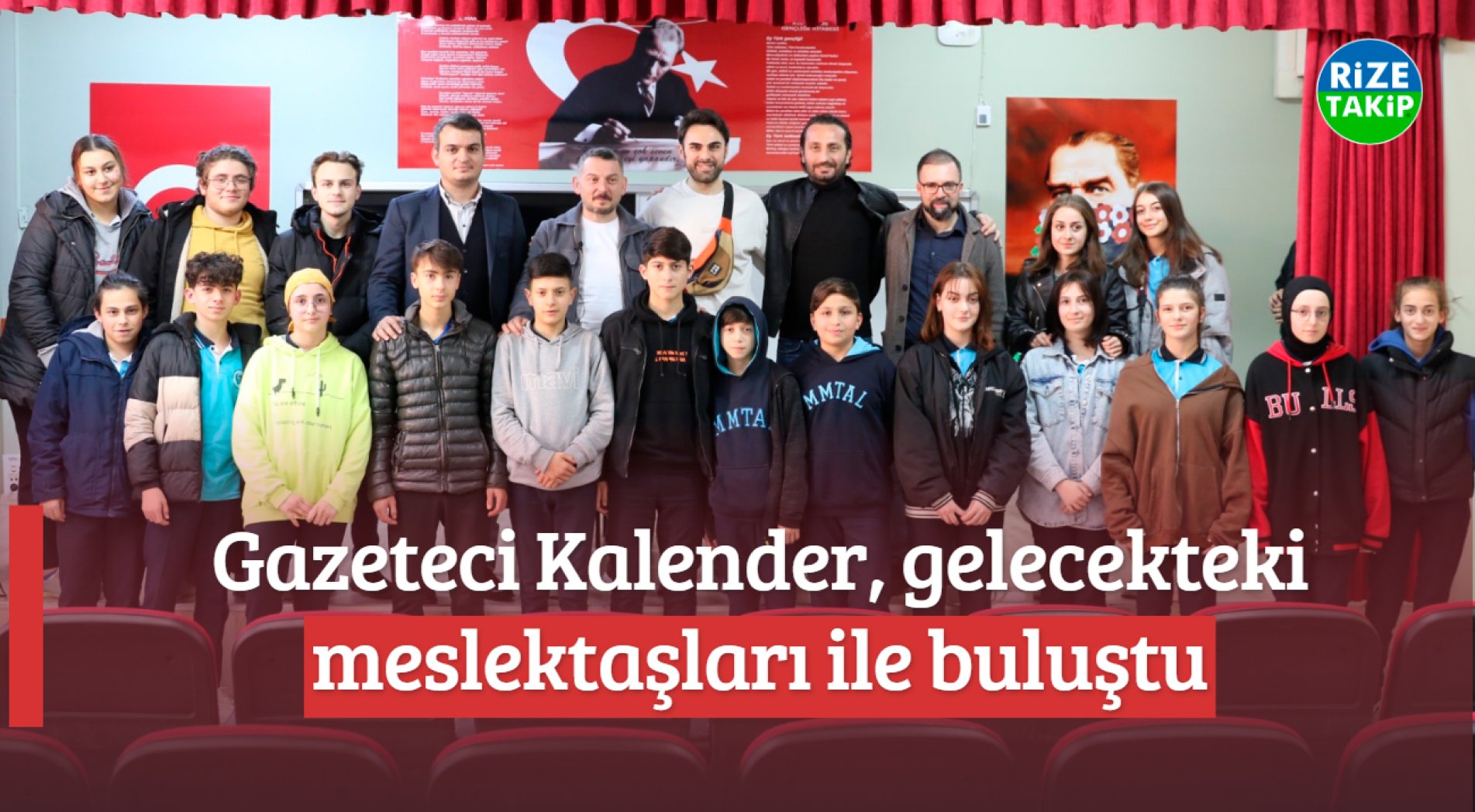 Gazeteci Kalender, Gelecekteki Meslektaşları ile Buluştu