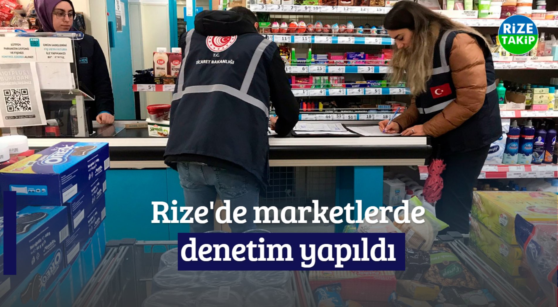 Rize'de Marketlerde Denetim Yapıldı