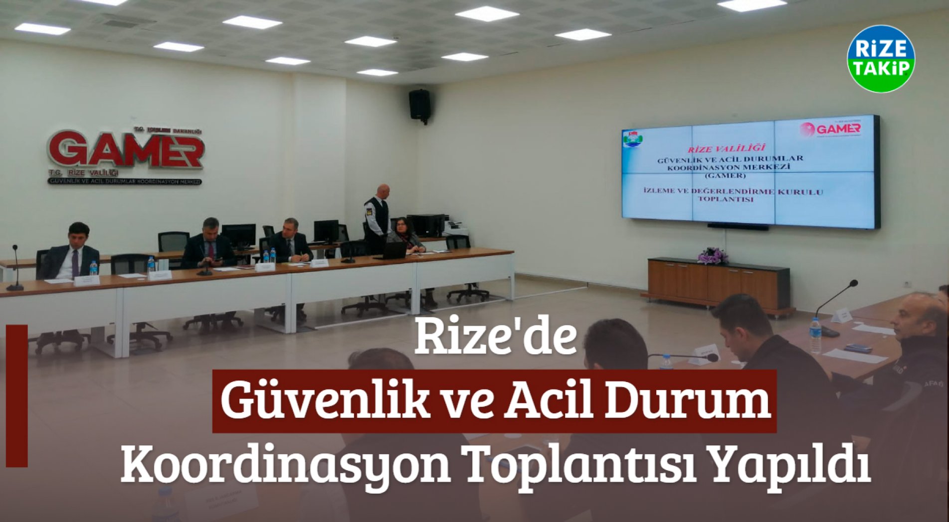 Rize'de Güvenlik ve Acil Durum Koordinasyon Toplantısı Yapıldı