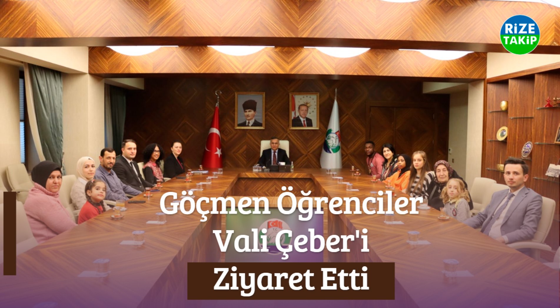 Göçmen Öğrencilerden Vali Çeber'e Ziyaret