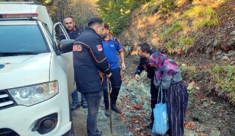 Mantar toplarken kaybolan 75 yaşındaki kadın bulundu