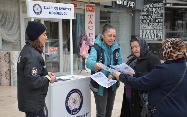 Tokat'ta polisler KADES'i tanıttı