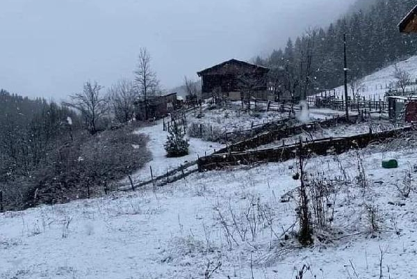 Ordu ve Bayburt'ta kar yağışı