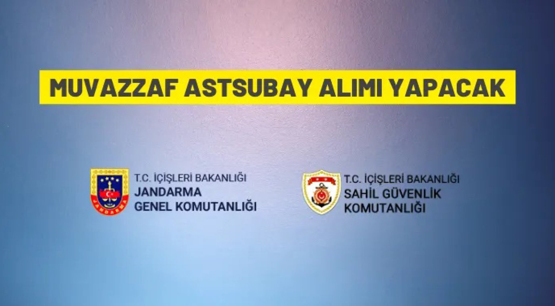 Muvazzaf astsubay alınacak