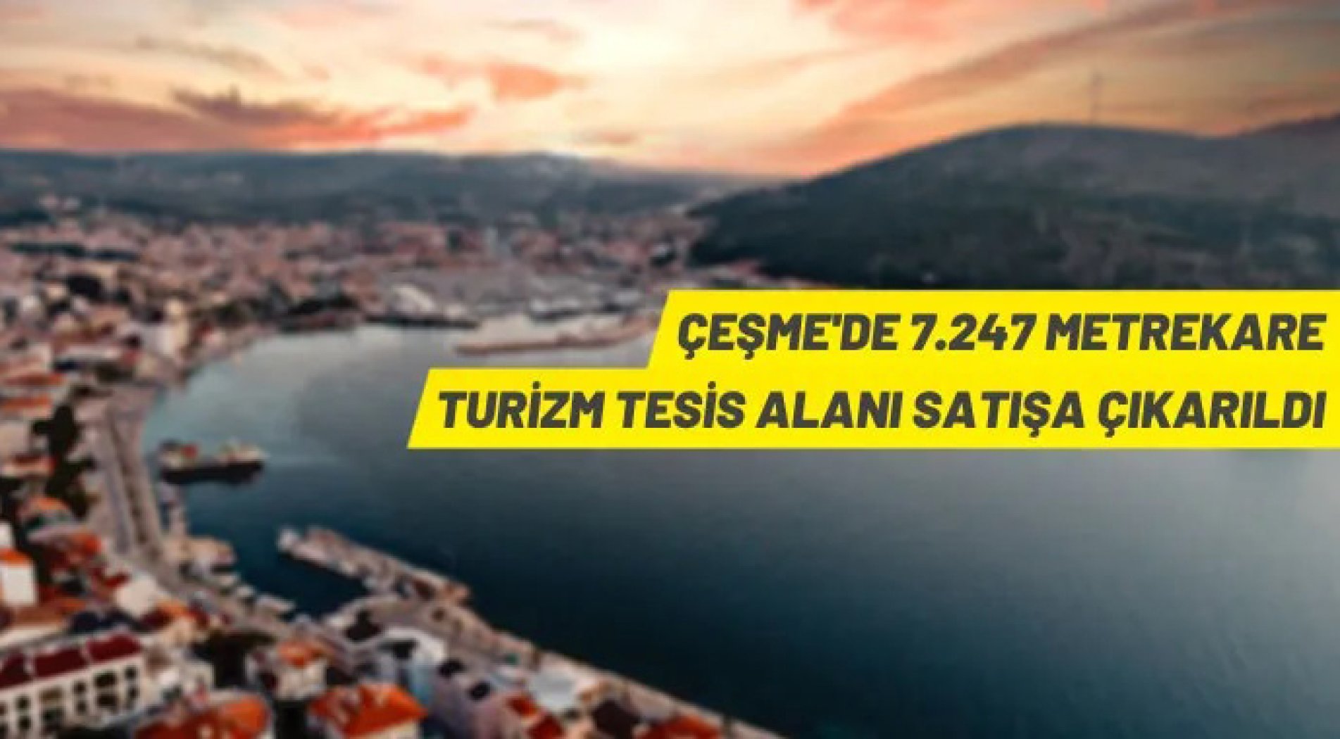 Turizm arsası satış ihalesi